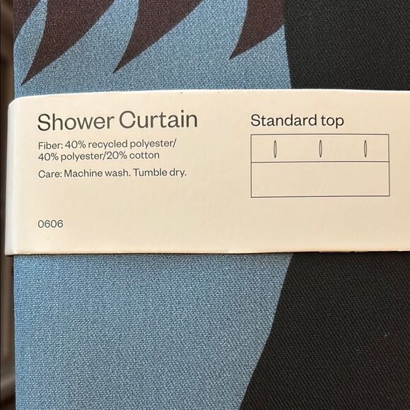 Room Essentials Brown, Orange, green, etc Fabric Shower Curtain - Picture 3 of 4